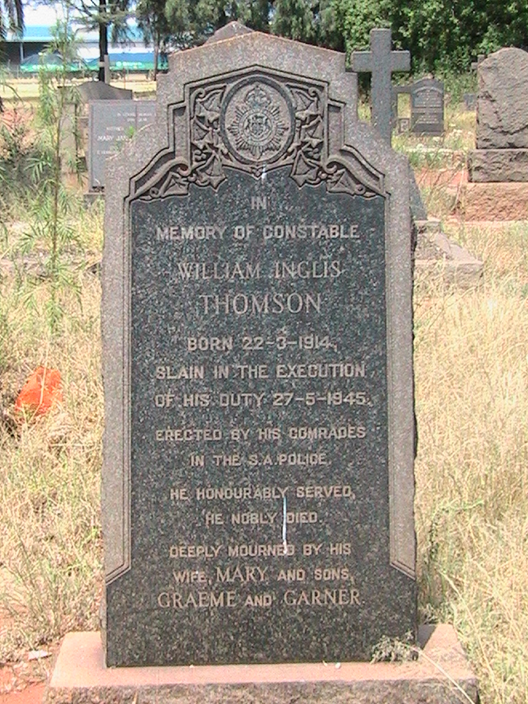 Photo from /search/photos/South Africa/Gauteng/BOKSBURG CEMETERY/THOMSON_WI (SAP).JPG